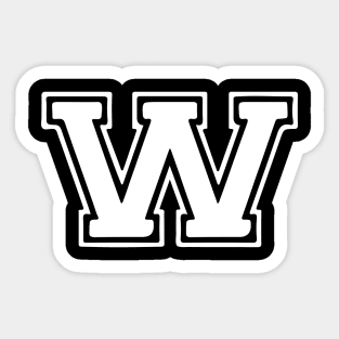 Letter W Sticker